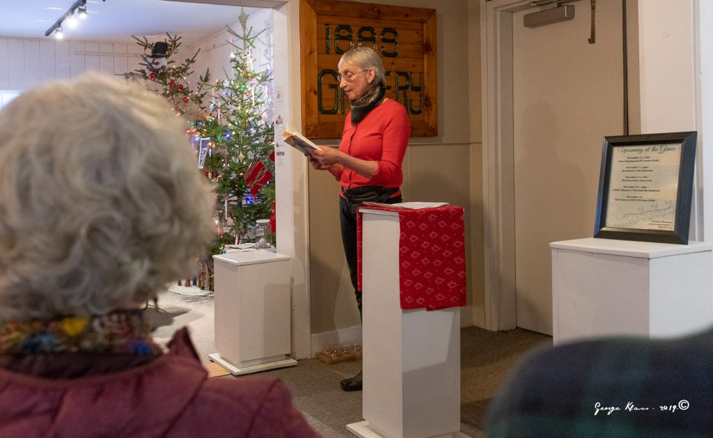 Katie Ardea delivering book launch speech for Braver Than You Know (©2019 George Klass)